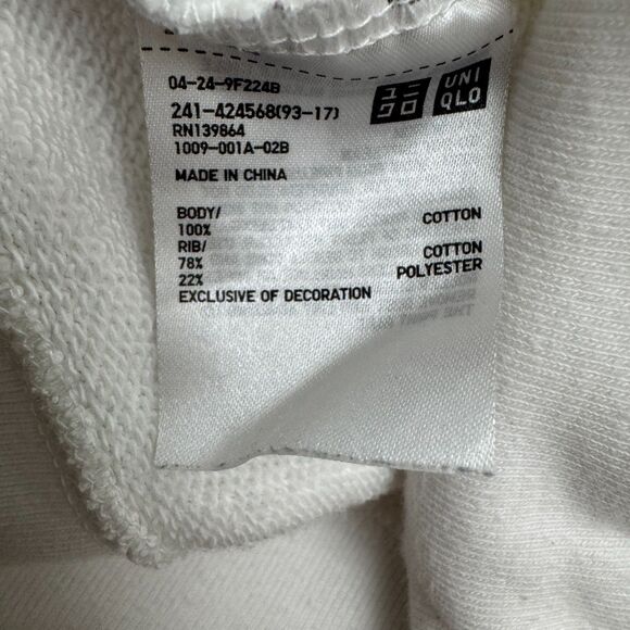 Uniqlo UT x Verdy Pullover Rise Again Hoodie Graphic Sweatshirt Mens Large White - Picture 10 of 16